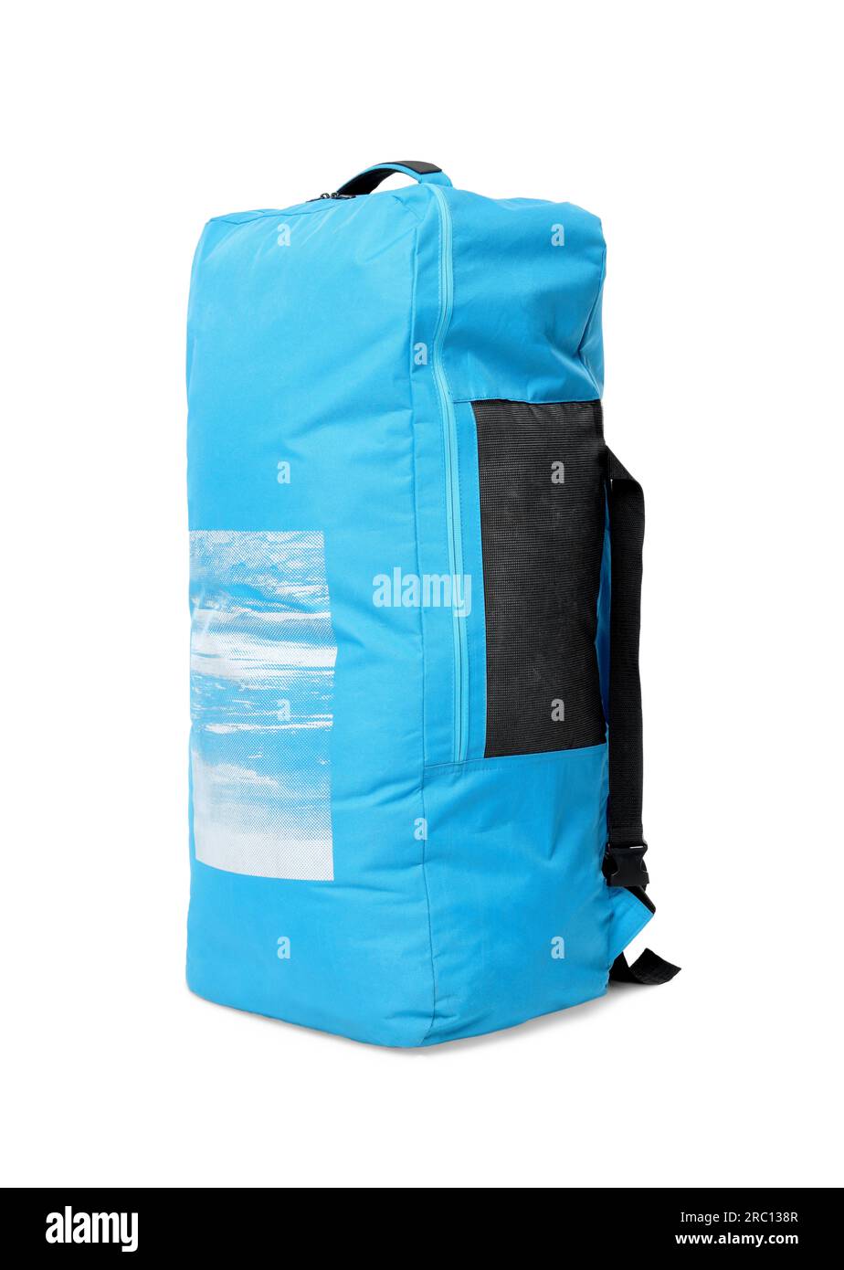 Dry bag for stand up paddle boarding (SUP) isolated on white Stock