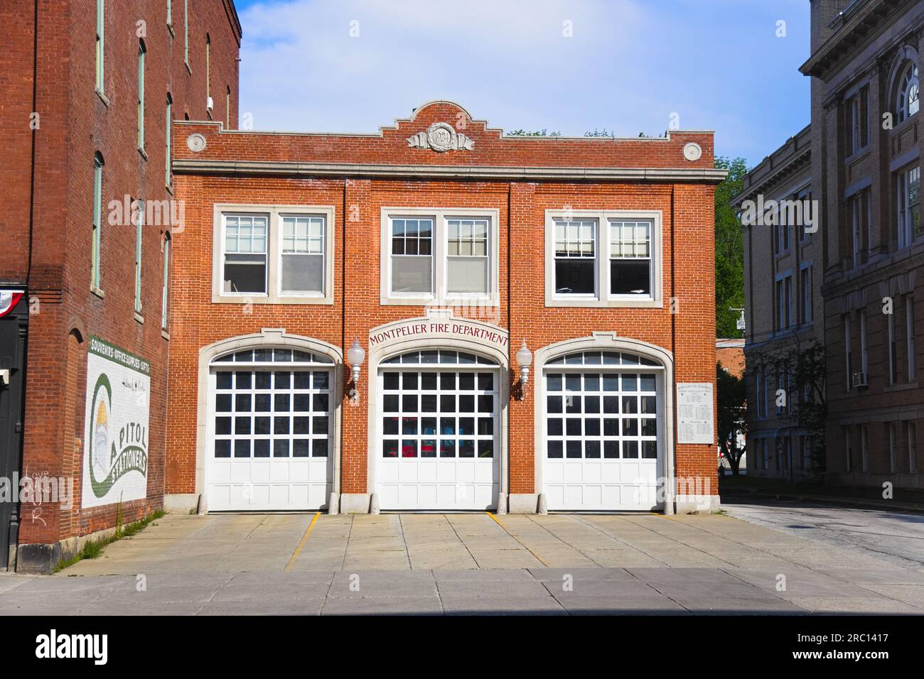 A fire station in Montpelier, Vermont on July 8, 2023 Stock Photo Alamy