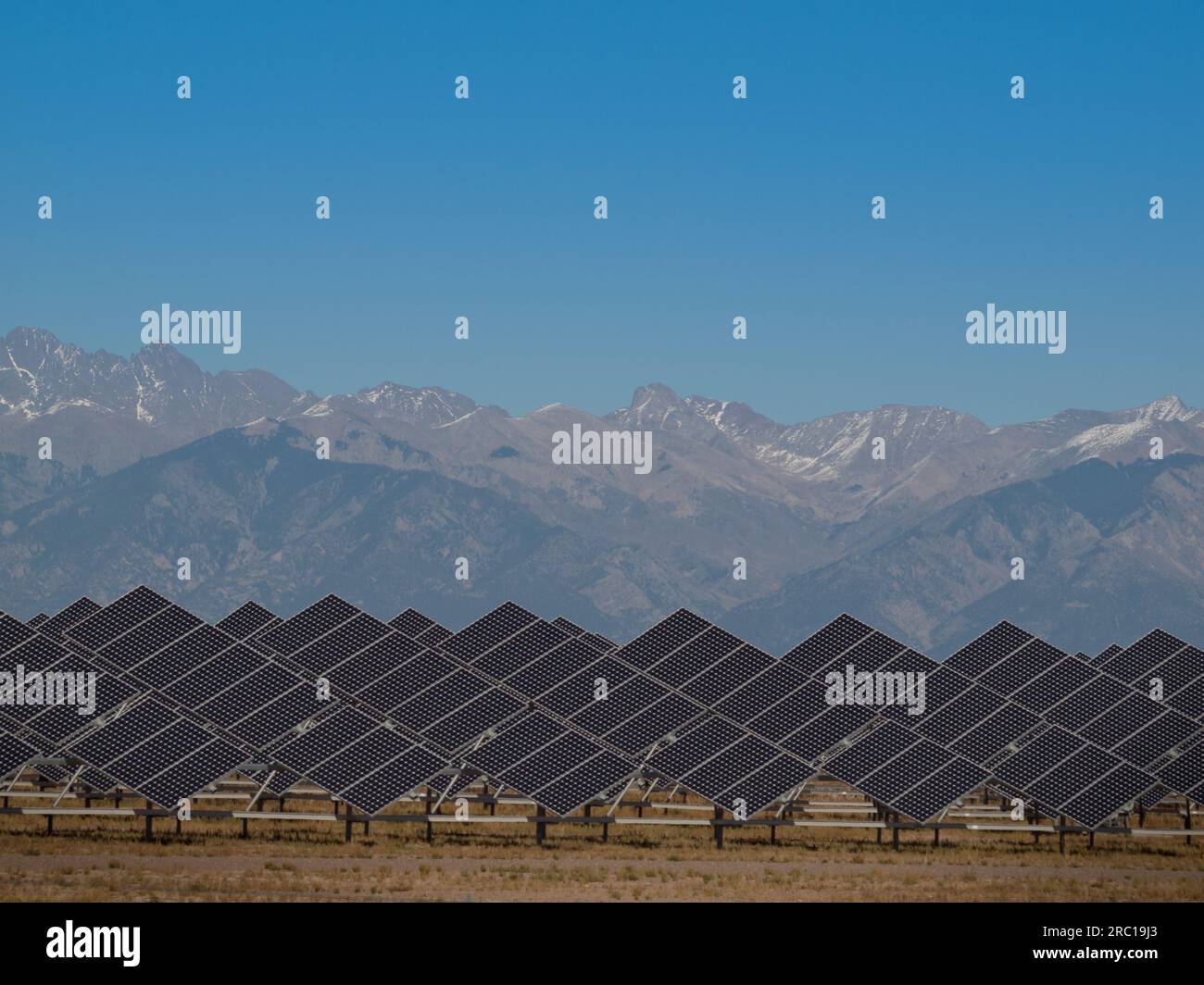 Solar Panels in a Power Plant Stock Photo - Alamy