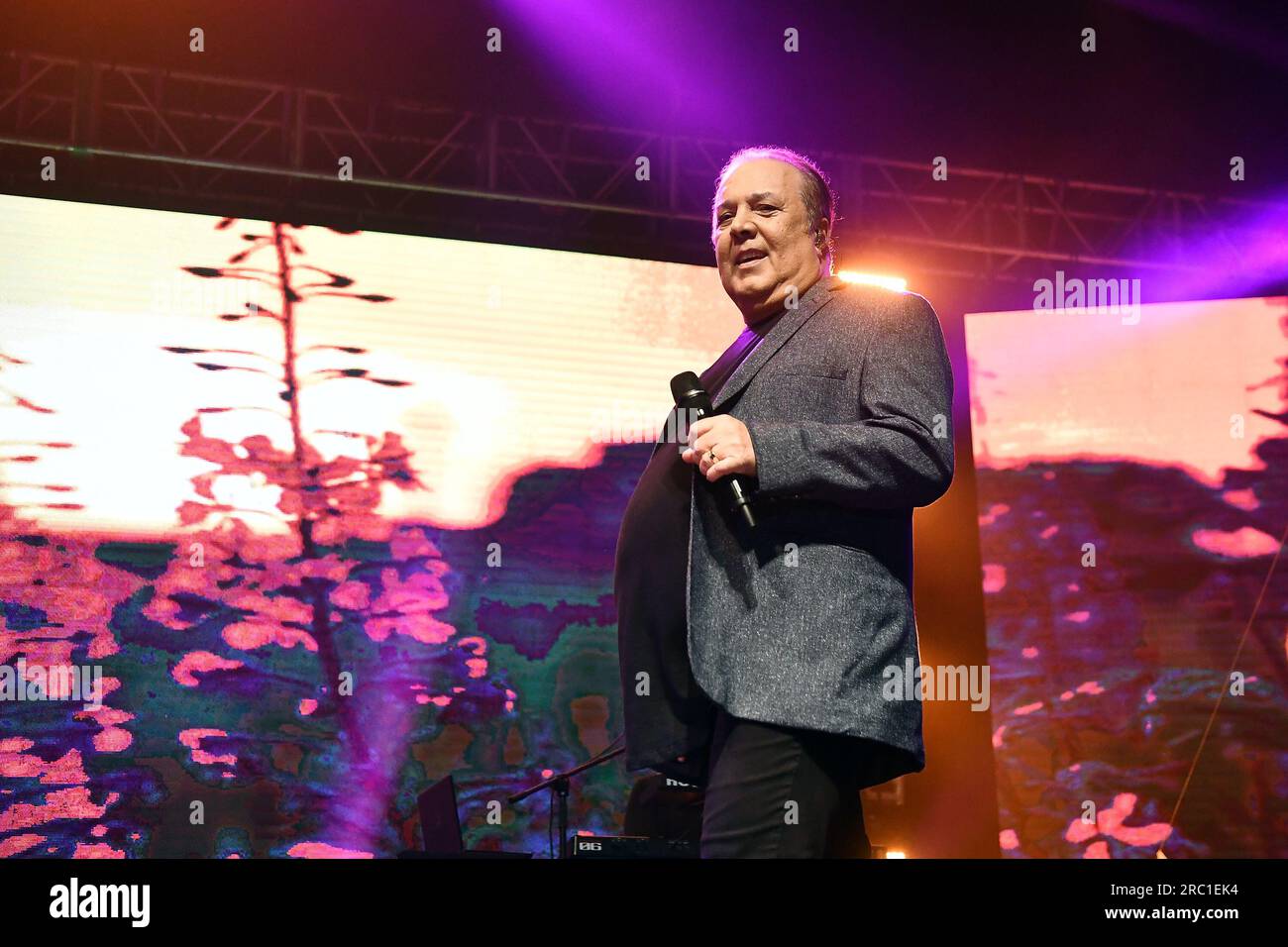 Singer Rio Stud Rio de Janeiro, June 2, 2023. Singer José Augusto, during a concert at ...
