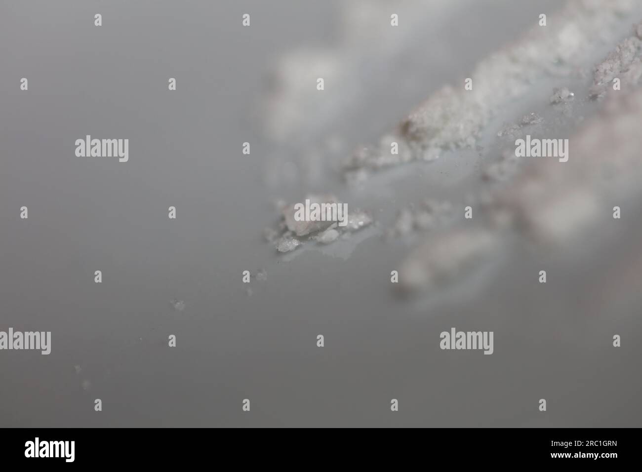 Cocaine lines on white plate close up dope background high quality big