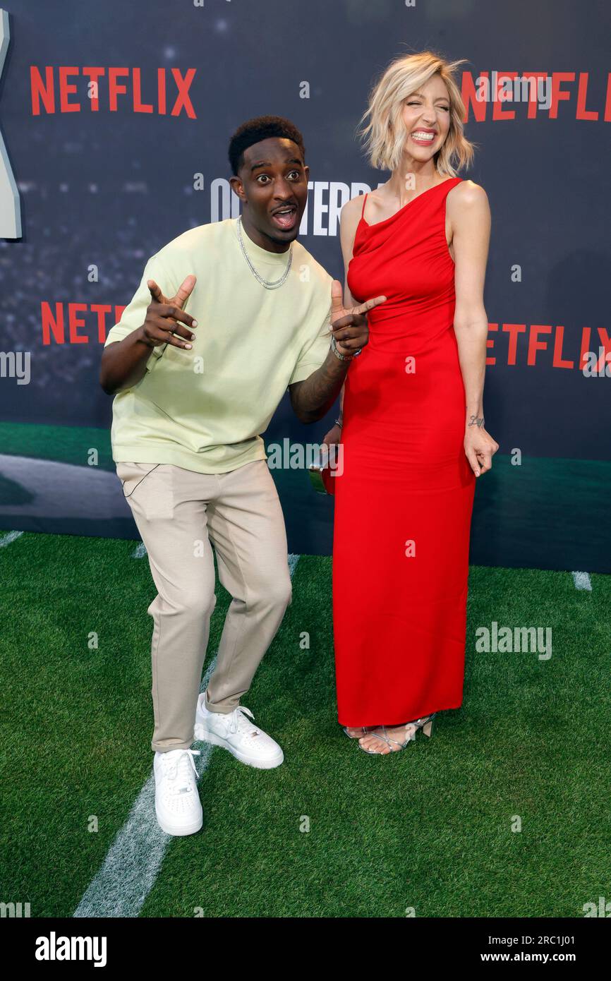 Los Angeles, Ca. 11th July, 2023. Desi Banks and Heidi Gardner at the LA  Premiere of Netflixs Quarterback at the Tudum theater in Los Angeles,  California on July 11, 2023. Credit: Faye