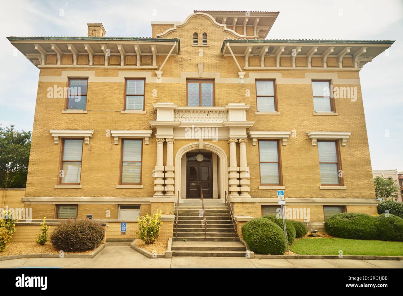 Closeup of the north side of the Pensacola Museum of History Stock