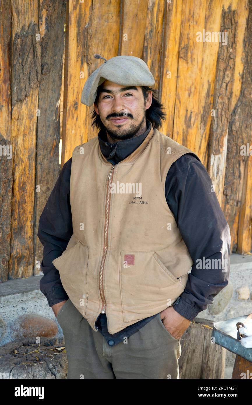 Portrait of an Argentinian Gaucho Stock Photo