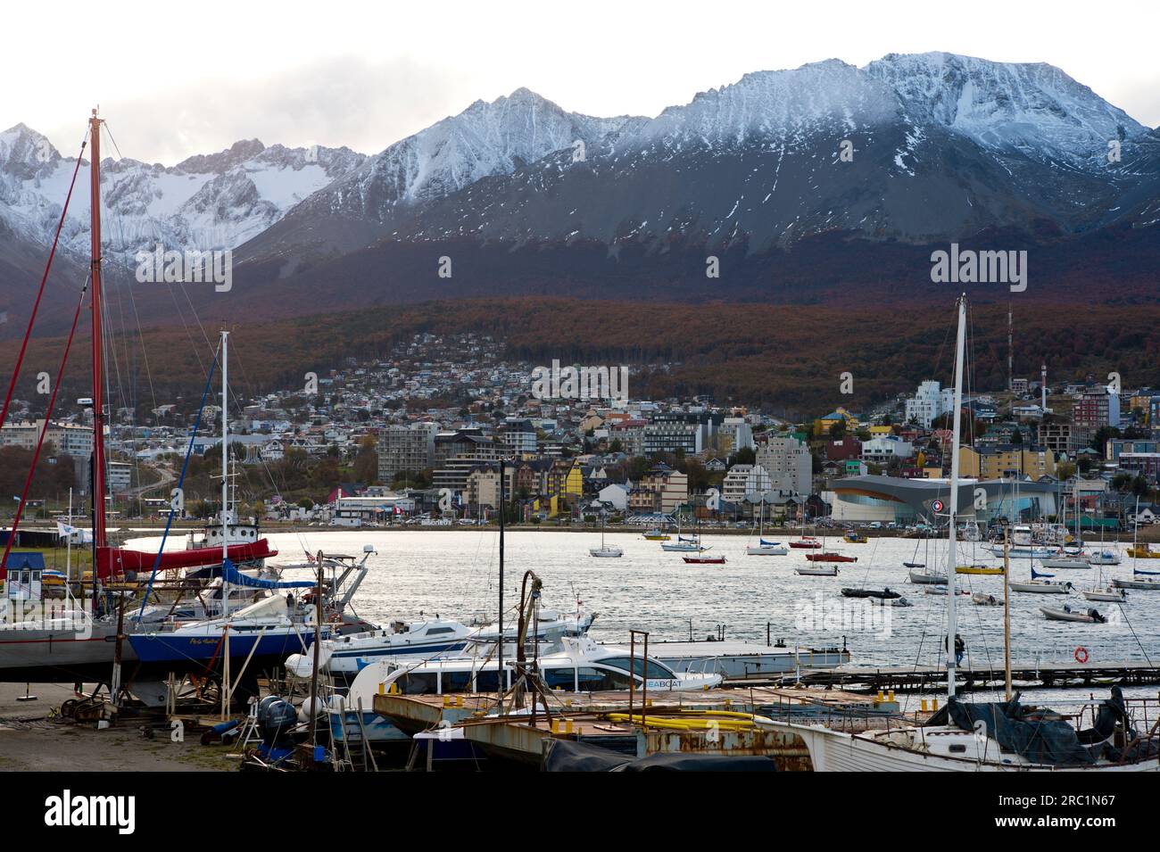 Ushuaia Argentina, the city at the end of the world Stock Photo