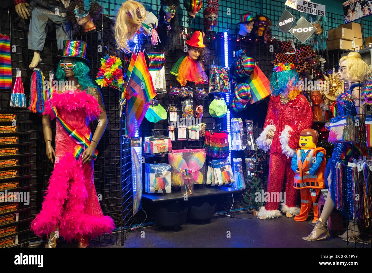 Objects to celebrate Pride Month at the recently reopened Halloween