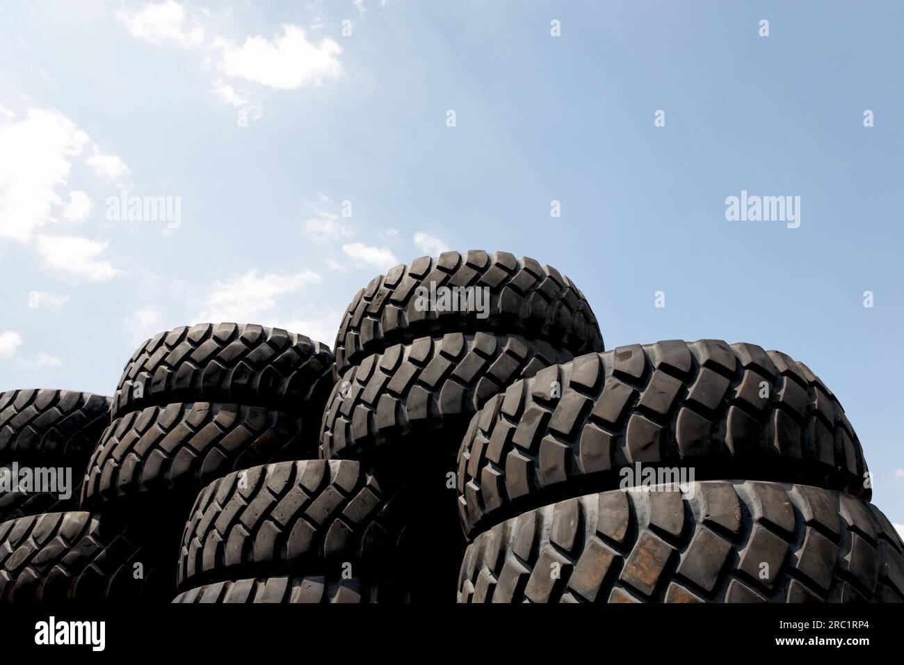 Car tyres Stock Photo