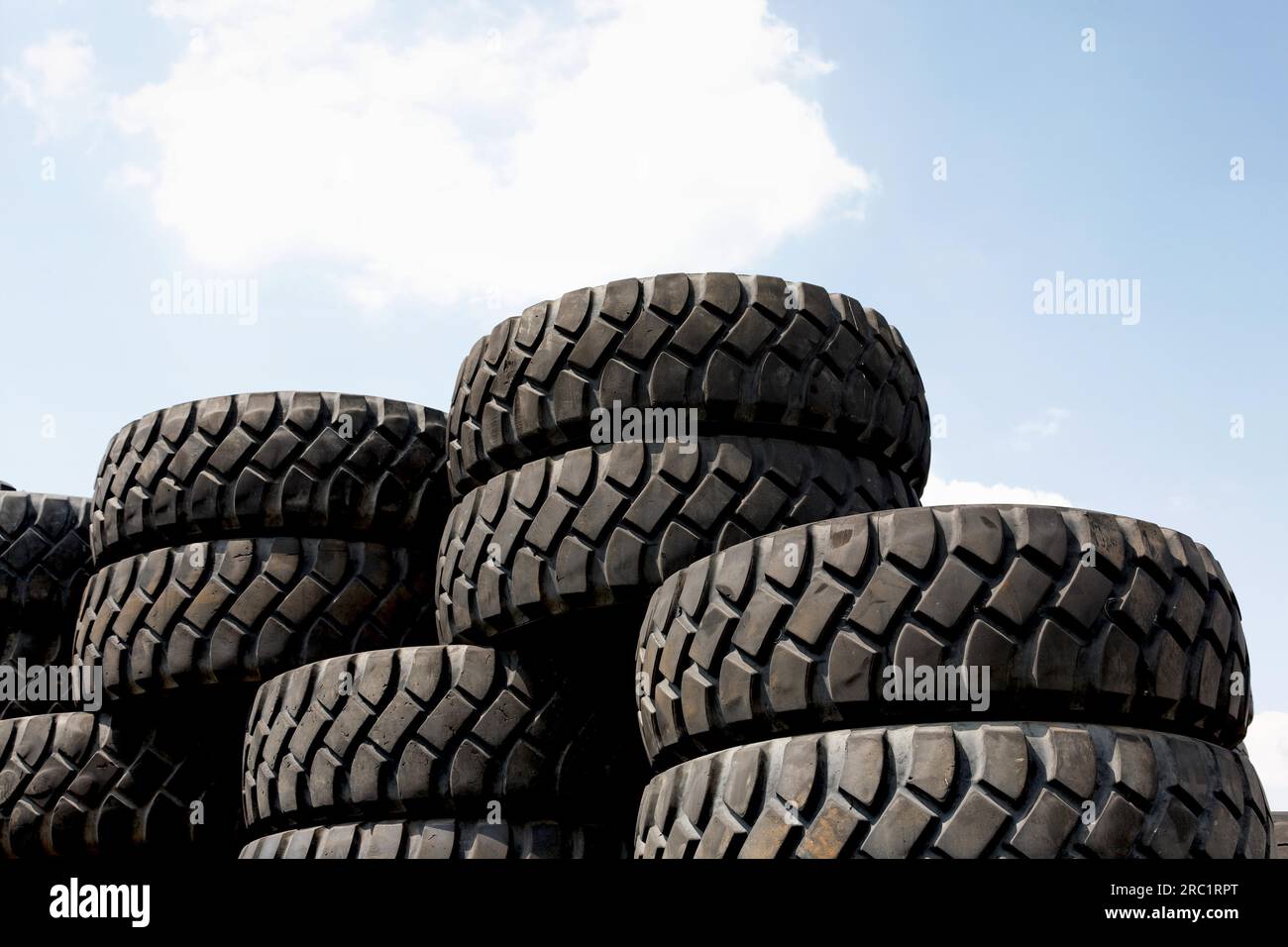 Tyre stack hi-res stock photography and images - Alamy