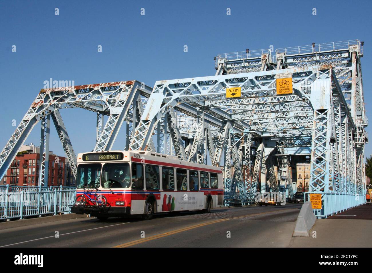 Steel bridge in Victoria, British Columbia, Canada Stock Photo