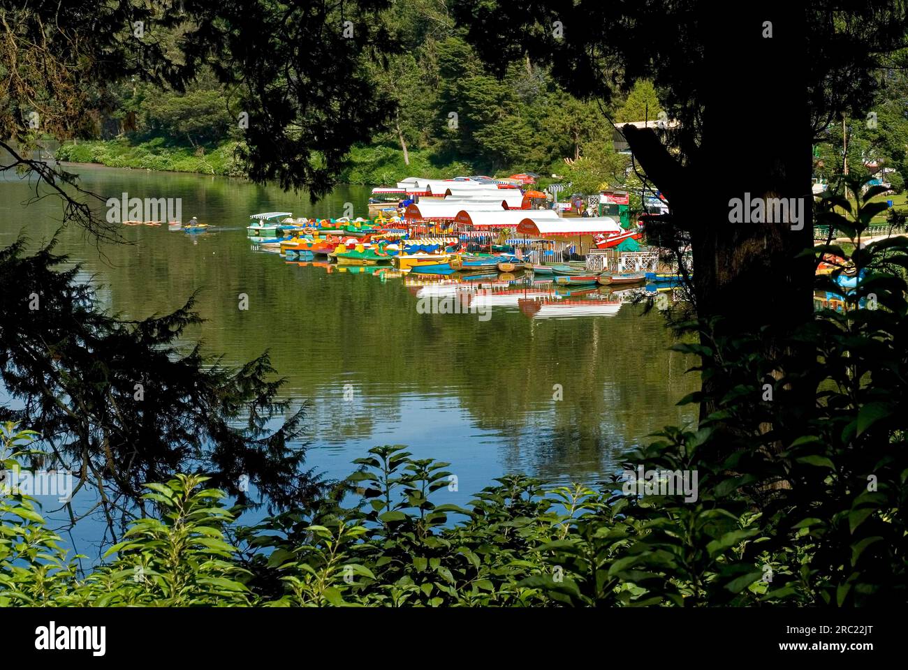 Boat house in Ooty Udhagamandalam lake, Nilgiris, Tamil Nadu, South