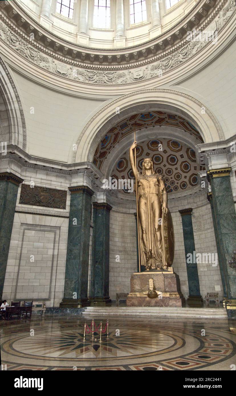 La Estatua de la Republica, Bronze Statue, State House, El Capitolio, Havana, Cuba Stock Photo