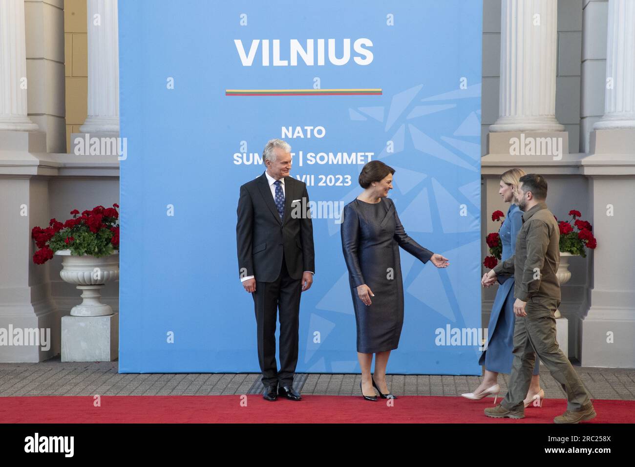 Vilnius, Lithuania. 11th July, 2023. Ukrainian President Volodymyr