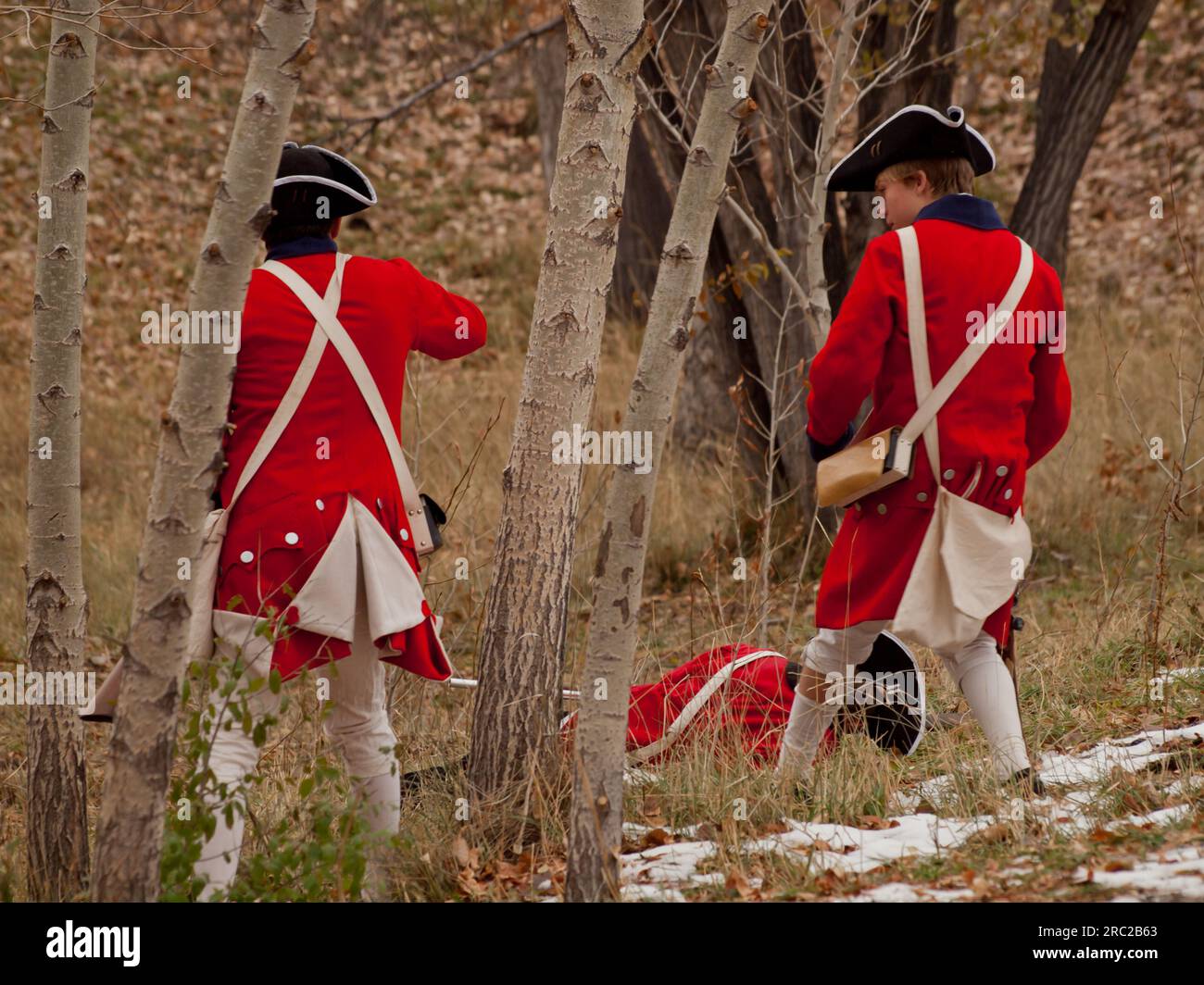 Revolutionary War Reenactment Stock Photo