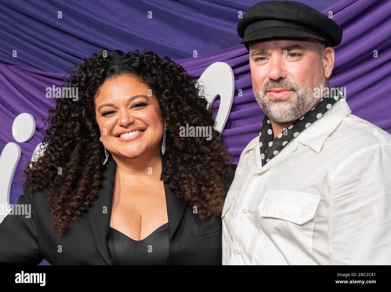 New York, USA. 11th July, 2023. Michelle Buteau and Gijs van der Most