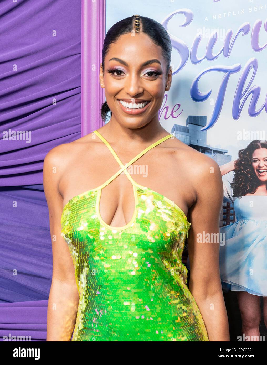 New York, USA. 11th July, 2023. Anissa Felix wearing dress by Cult Gaia attends New York New York, USA. 11th July, 2023. Anissa Felix wearing dress by Cult Gaia attends New York