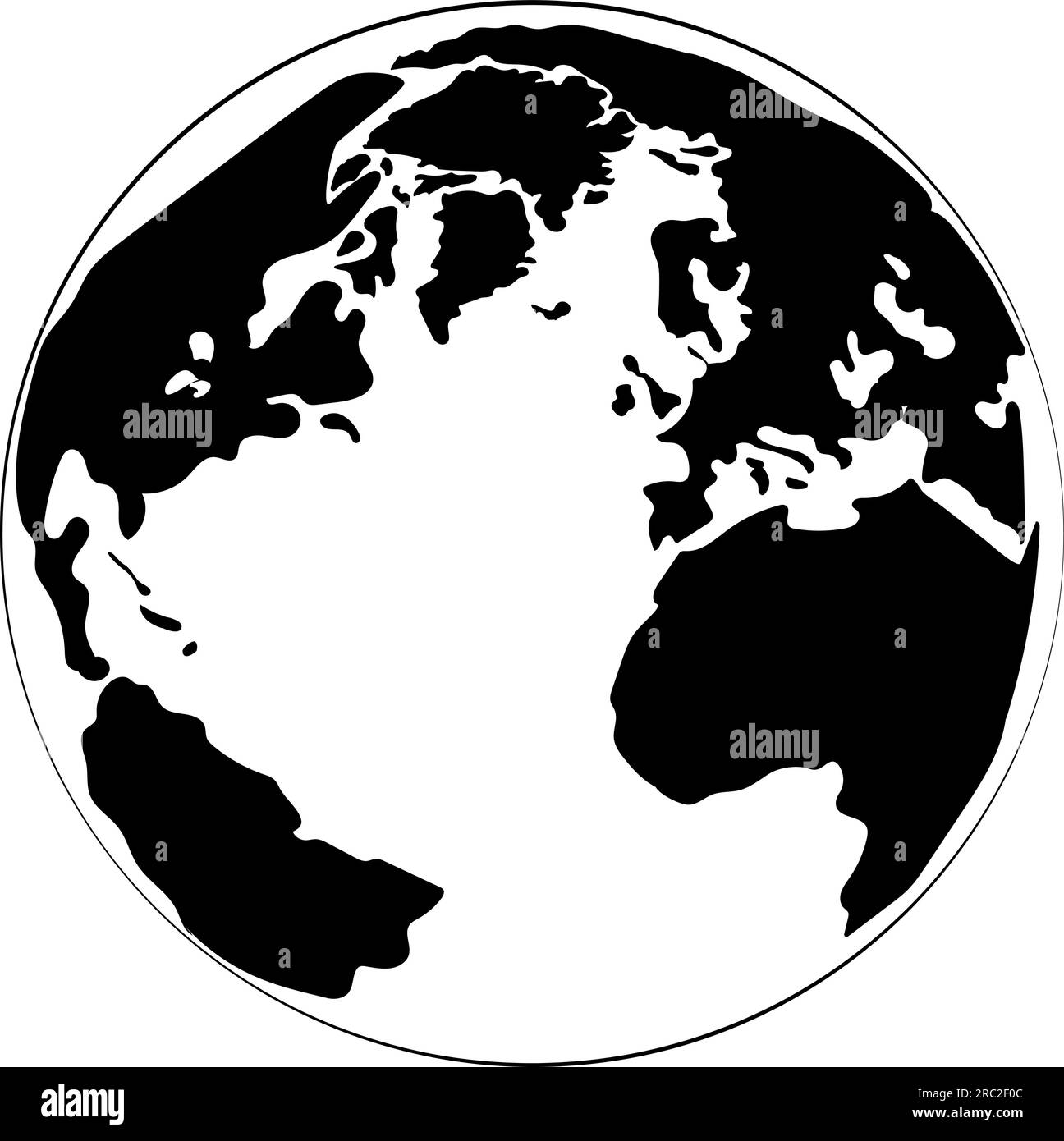 Earth globe isolated on white background Stock Vector Image & Art - Alamy