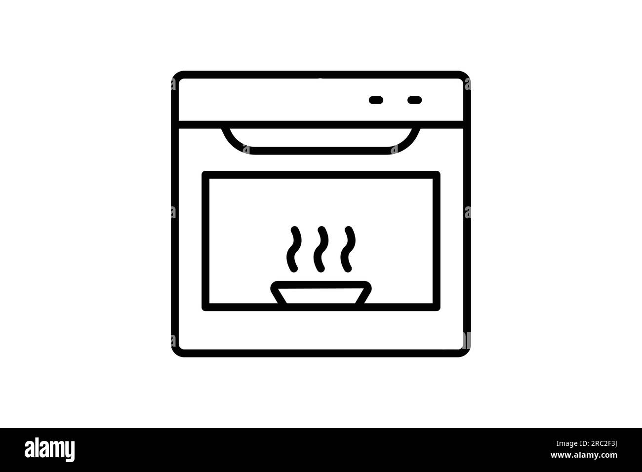 Oven icon. icon related to electronic, household appliances. Line icon style design. Simple vector design editable Stock Vector