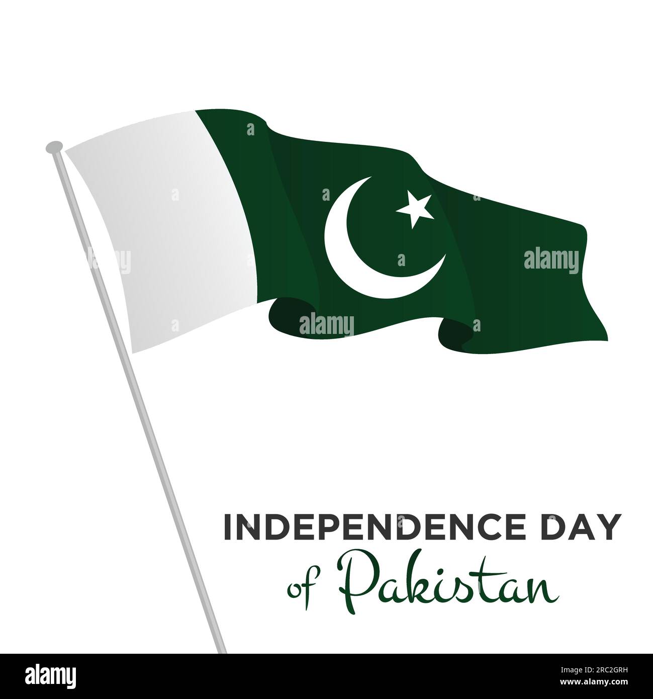 Independence Day of Pakistan vector template. Vector illustration Stock Vector