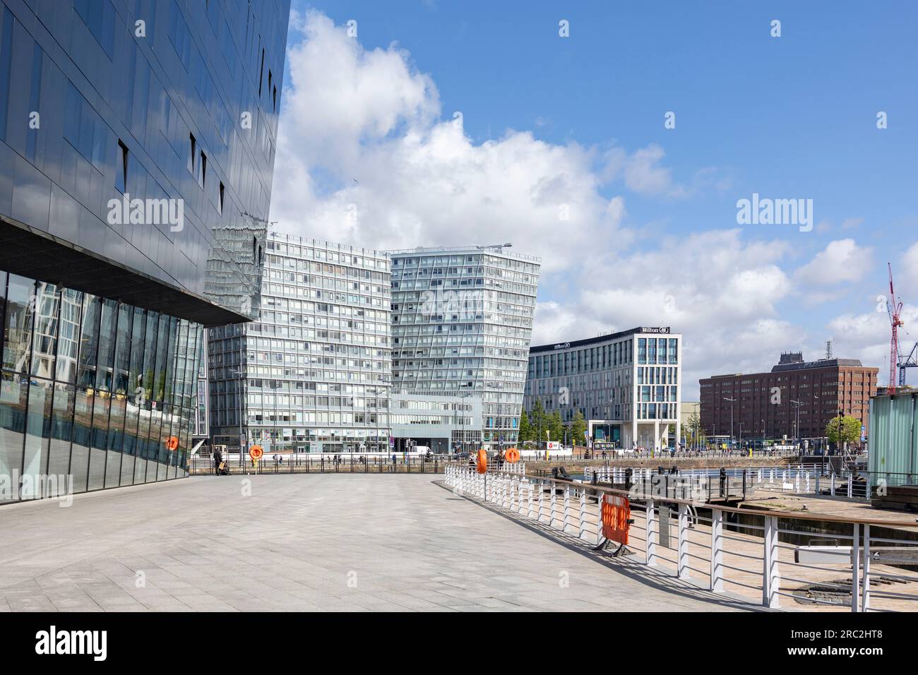 Liverpool, united kingdom May, 16, 2023 Mann Island building, by Broadway Malyan, Liverpool Waterfront, England, UK Stock Photo
