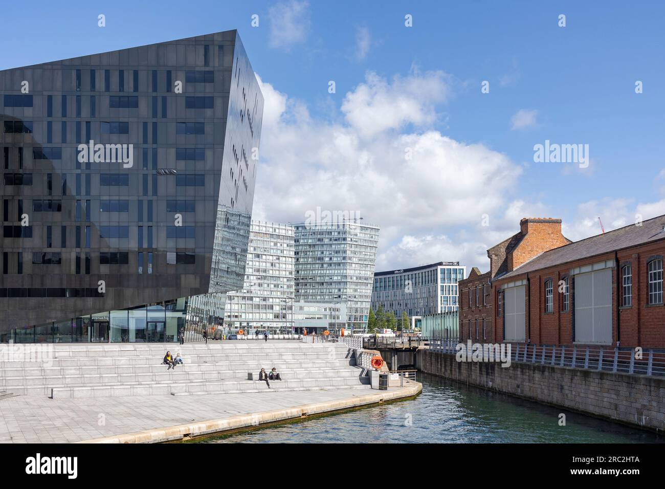 Liverpool, united kingdom May, 16, 2023 Mann Island building, by Broadway Malyan, Liverpool Waterfront, England, UK Stock Photo