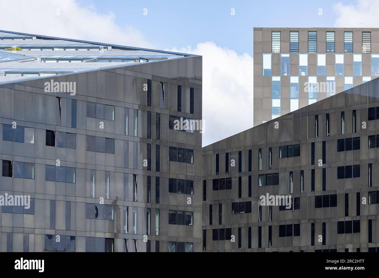 Liverpool, united kingdom May, 16, 2023 abstract  modern buildings on the Mann Island complex in Liverpool Stock Photo