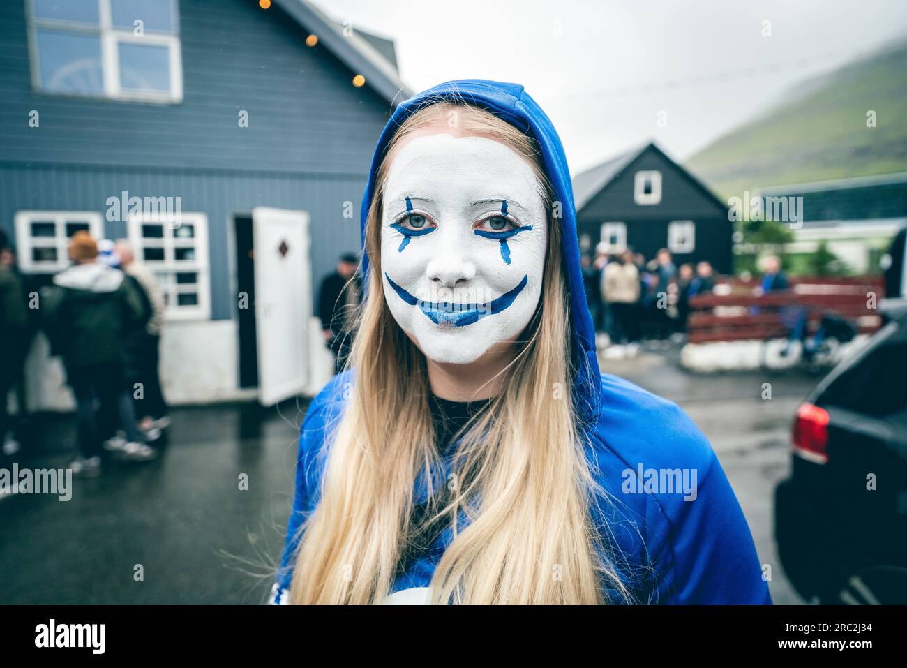 Klaksvik, Faroe Islands. 11th July, 2023. Football fans of Ki seen for