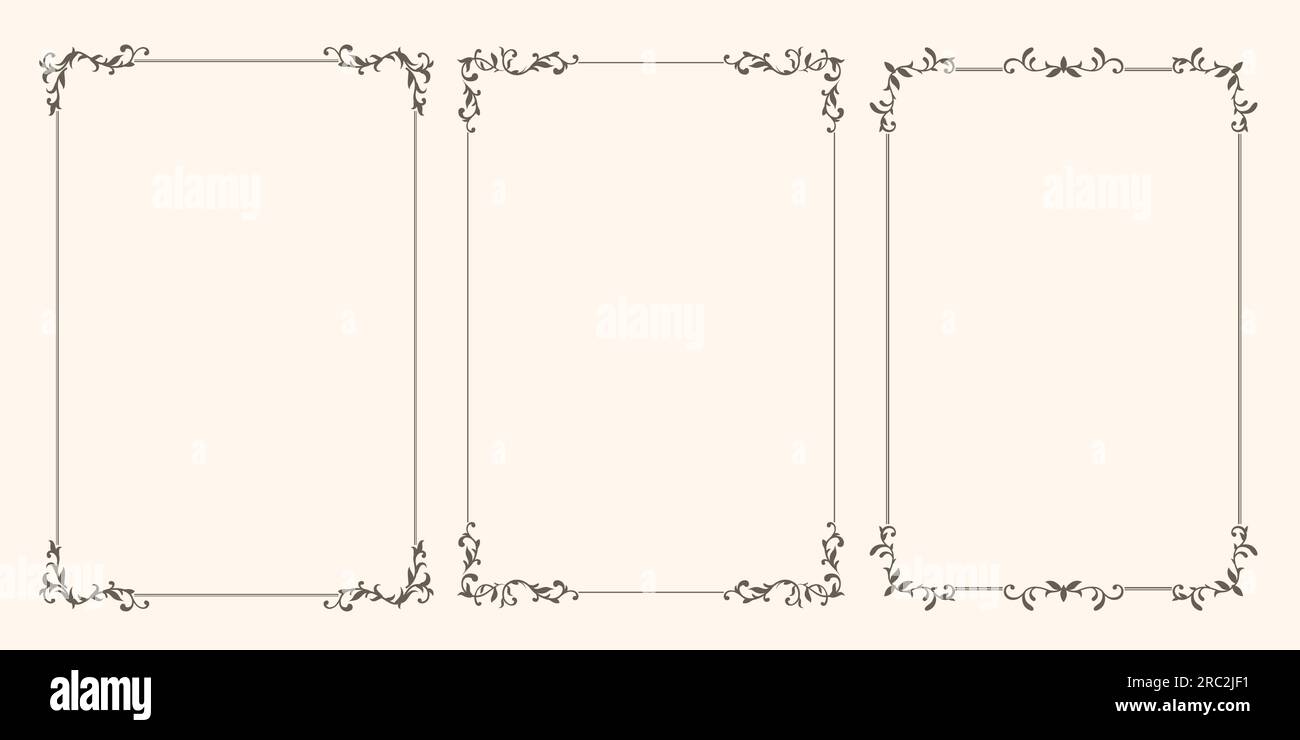 Vector floral frame Stock Vector Image & Art - Alamy