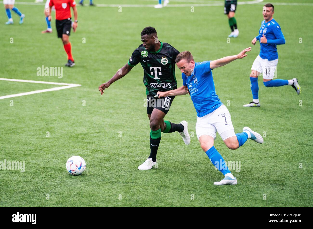 Arni Frederiksberg of KI Klaksvik scores the first goal during the News  Photo - Getty Images