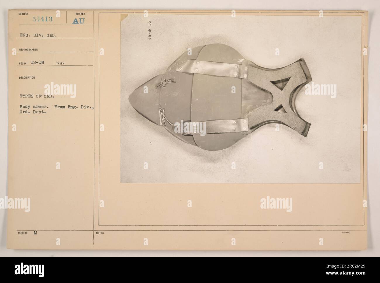 Image showing various types of body armor used by the English Division