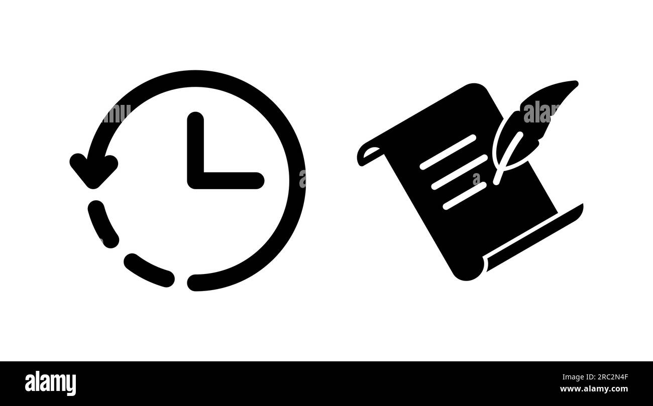 History icon vector. redo history icon Stock Vector Image & Art - Alamy