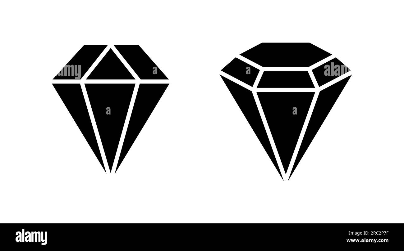 Diamond icon vector. gem icon. crystal stone Stock Vector Image & Art ...