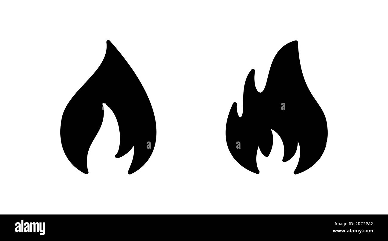 Fire icon vector. fire flame icon Stock Vector Image & Art - Alamy