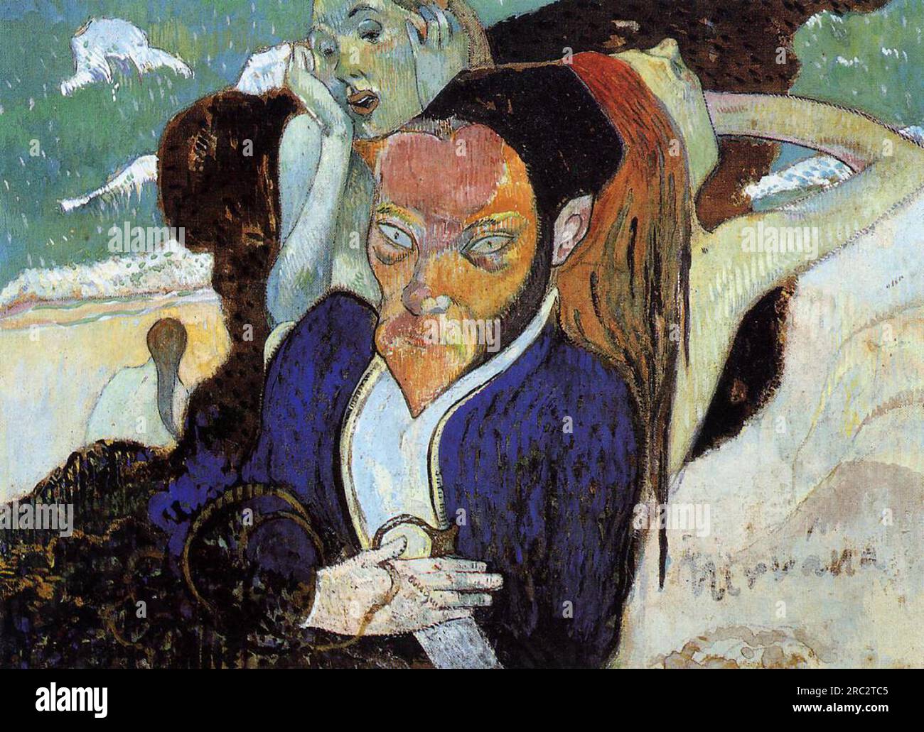 Nirvana, Portrait of Jacob Meyer de Haan 1890; France by Paul Gauguin Stock Photo