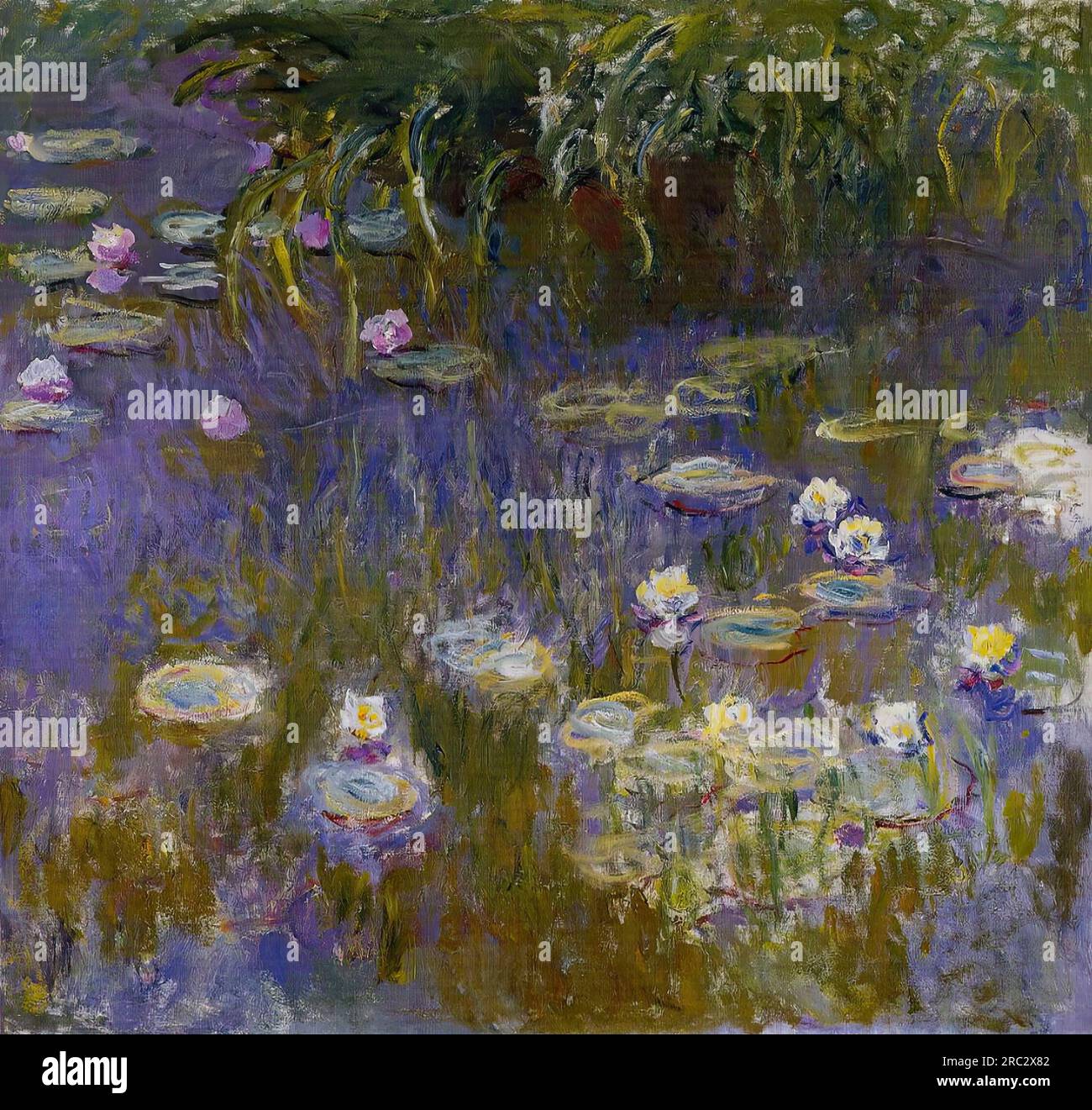 Claude Oscar Monet – Water Lilies, Yellow and Lilac 1914-17 Stock Photo ...