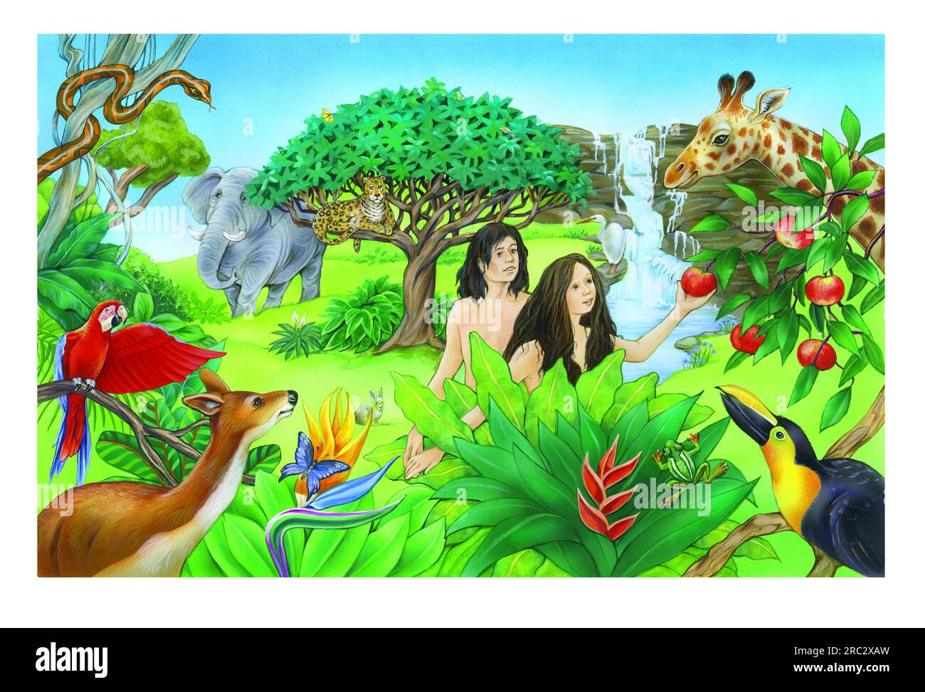General-Adam & Eve in the Gaeden Of Eden Stock Photo - Alamy