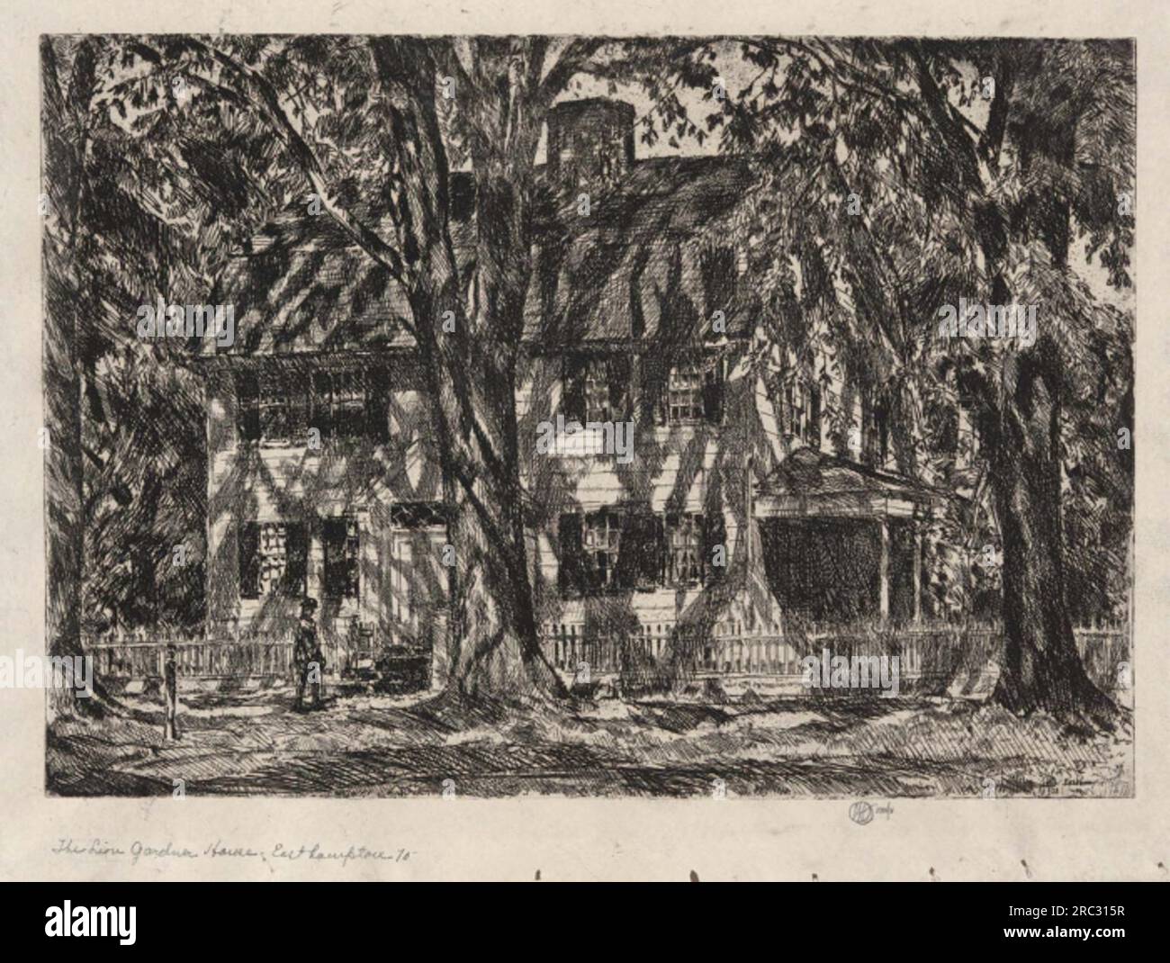The Lion Gardiner House, East Hampton by Childe Hassam Stock Photo Alamy