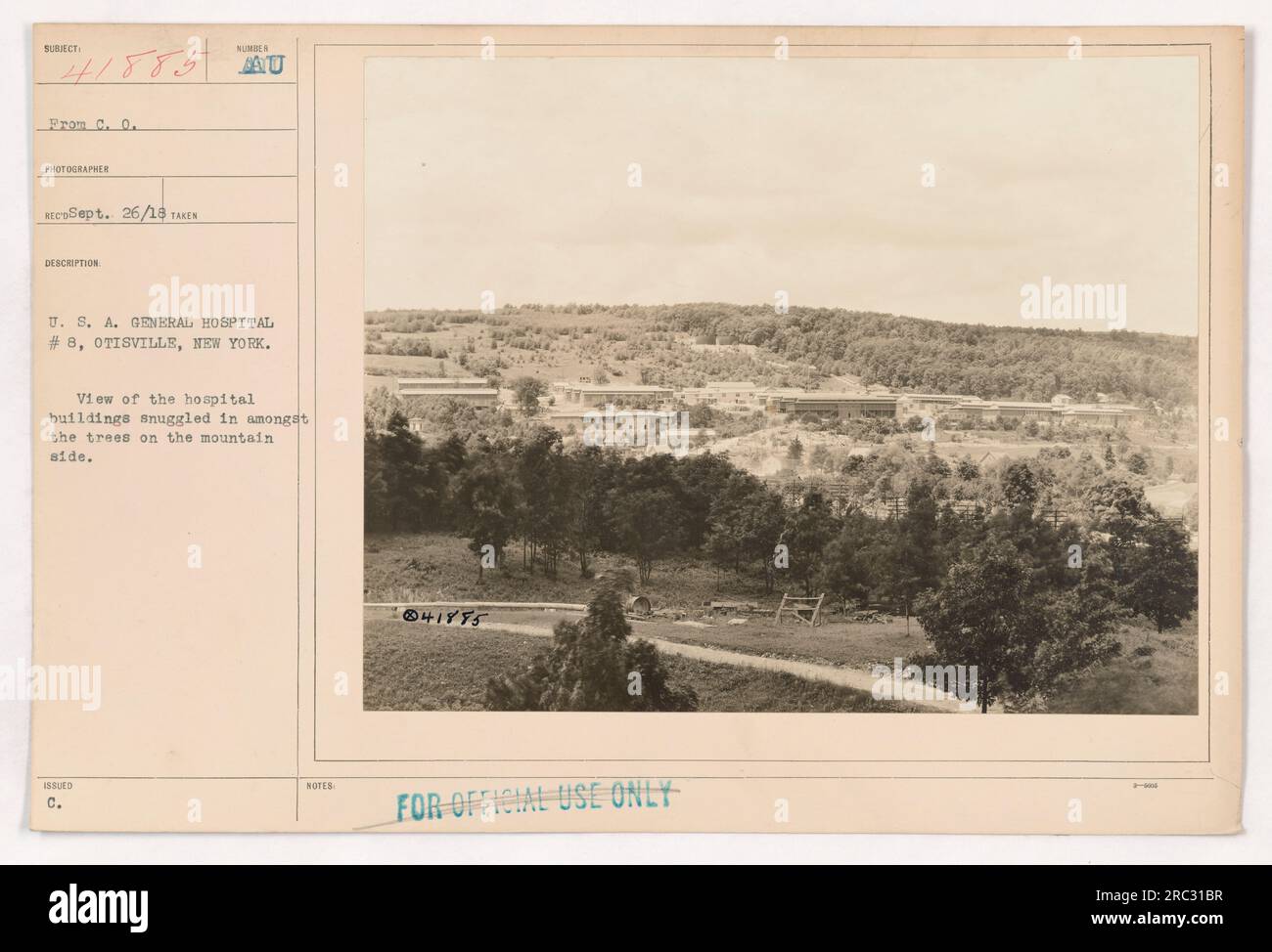 View of u s a general hospital 8 located in otisville new york