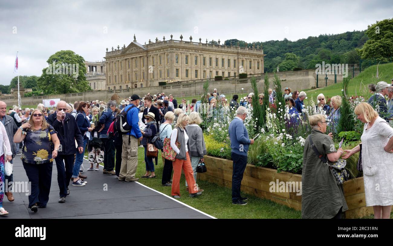 RHS Flower Show,, Chatsworth House, England Stock Photo Alamy