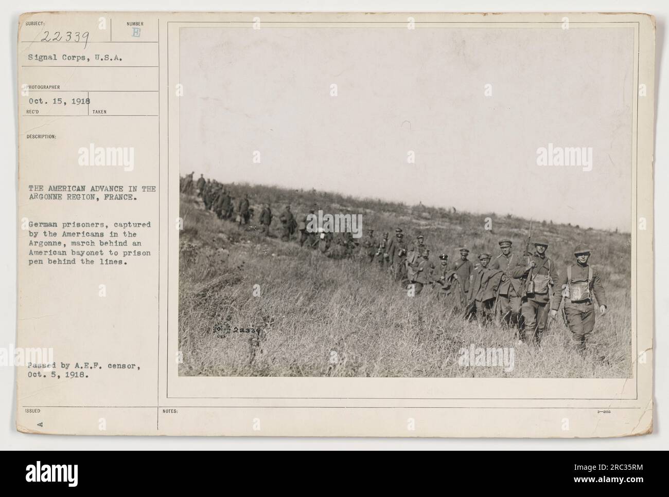 During World War One, American troops captured German prisoners in the ...