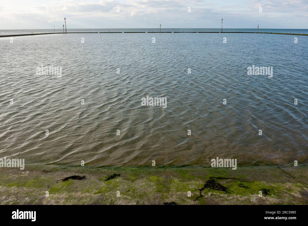 Walpole Bay Tidal Pool, Margat, Kent. Stock Photo