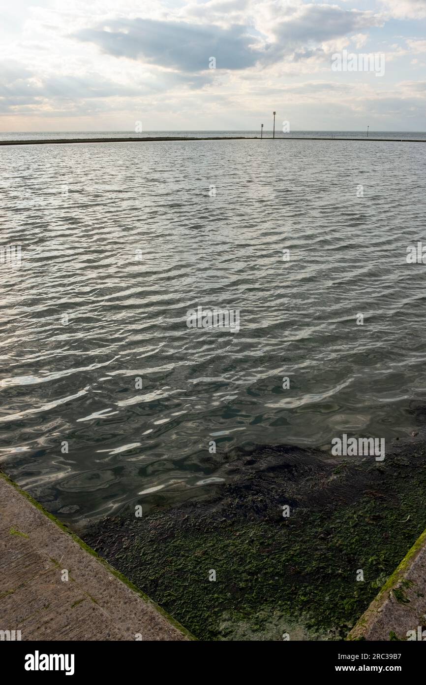 Walpole Bay Tidal Pool, Margat, Kent. Stock Photo