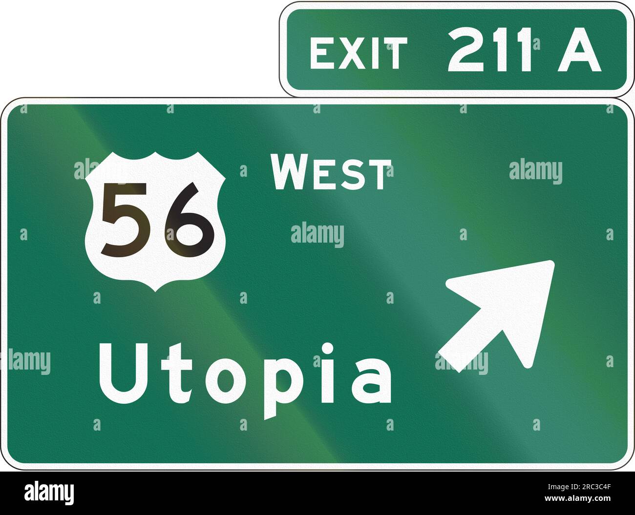 United States Interchange Exit Direction Sign Stock Photo Alamy