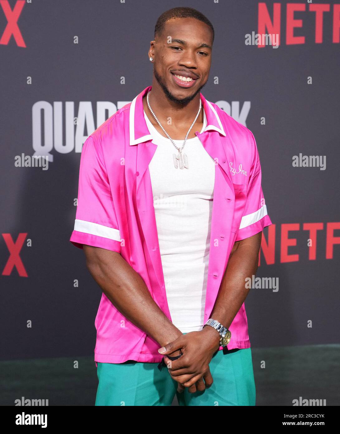 Los Angeles, USA. 11th July, 2023. Marcus Williams arrives at the