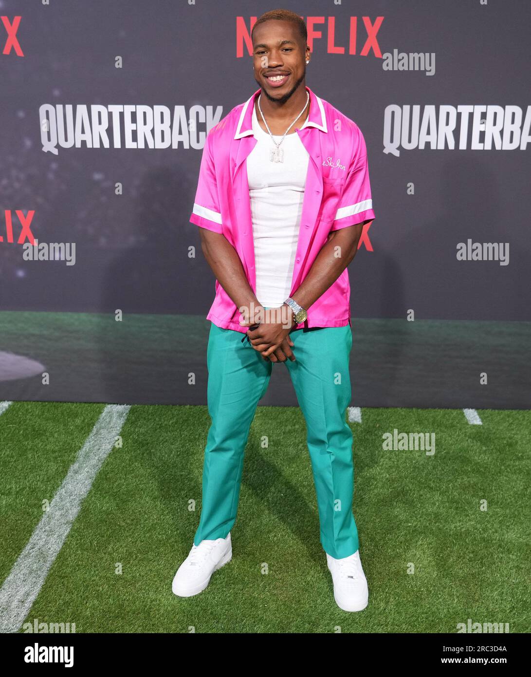 Los Angeles, USA. 11th July, 2023. Marcus Williams arrives at the