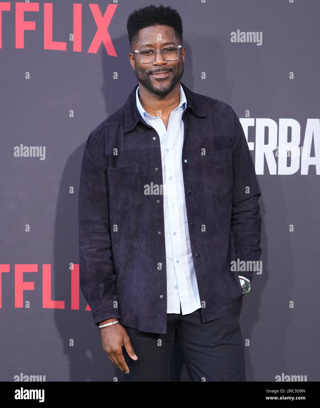 Los Angeles, USA. 11th July, 2023. Nate Burleson arrives at the Netflix