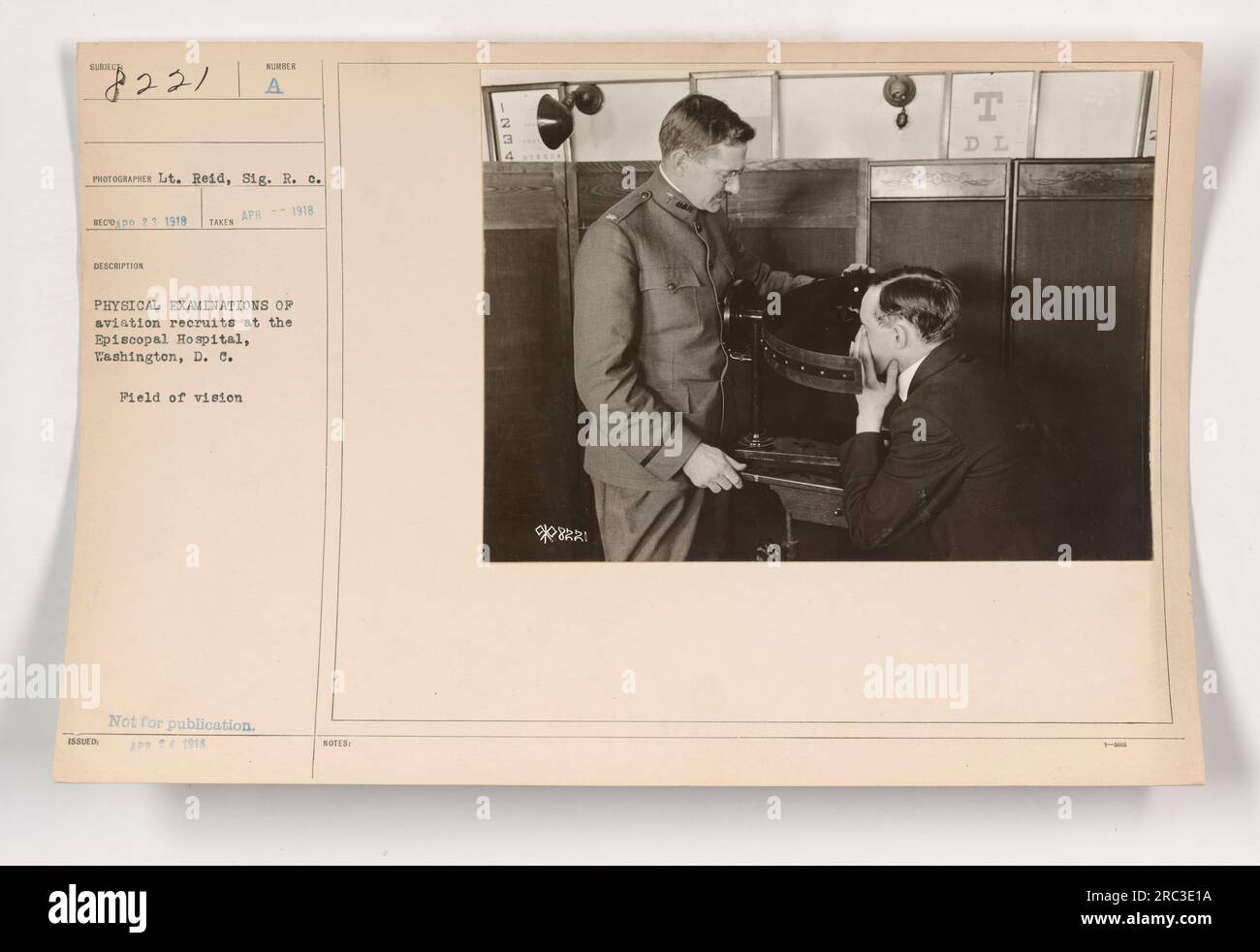 Lieutenant Reid, a Signal Corps photographer, captured this image in ...
