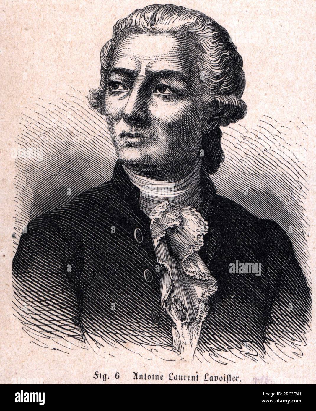 Lavoisier, Antoine Laurent de, 26.8.1743 - 8.5.1794, French chemist, wood engraving, late 19th century, ARTIST'S COPYRIGHT HAS NOT TO BE CLEARED Stock Photo