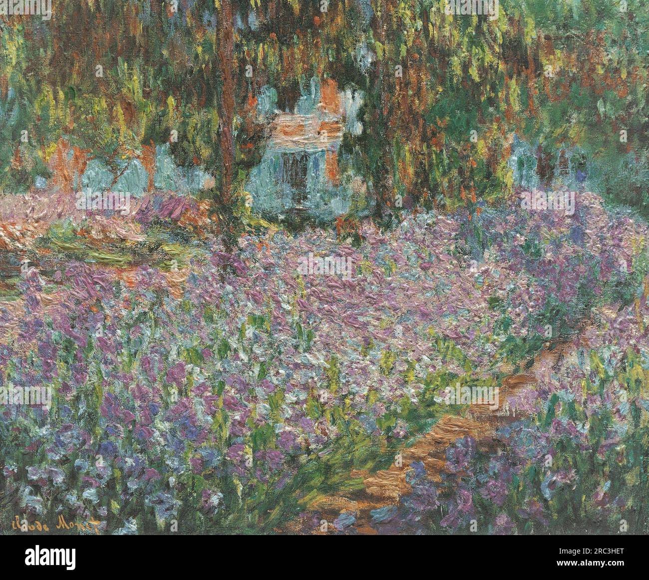 The Artist’s Garden at Giverny 1900 by Claude Monet Stock Photo - Alamy