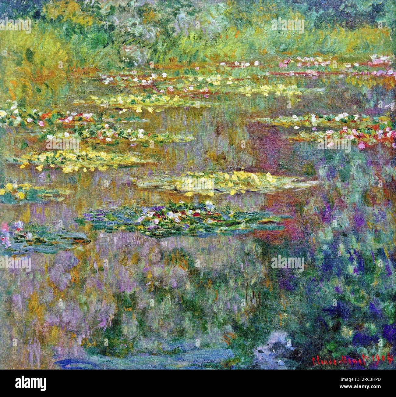 Water Lilies 1904 by Claude Monet Stock Photo - Alamy