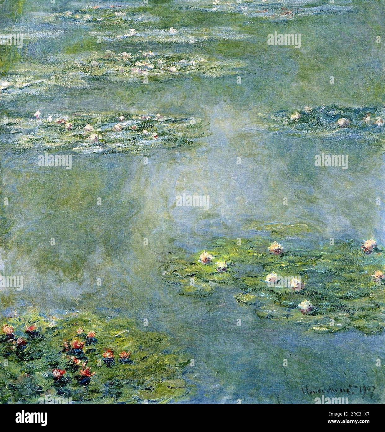 Water Lilies 1907 by Claude Monet Stock Photo - Alamy